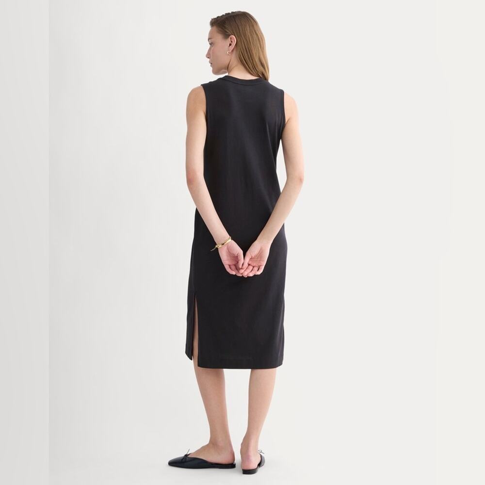 Everlane Black Sleeveless Midi Tank Dress - Picture 4 of 10